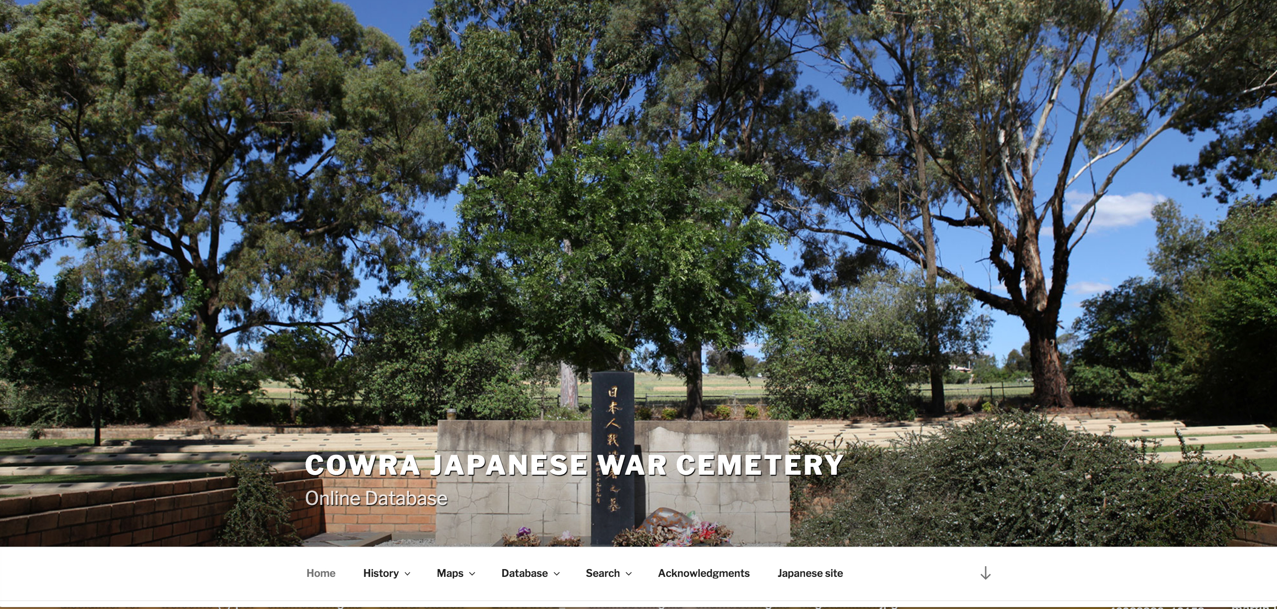 Cowra Japanese War Cemetery Database is now online
